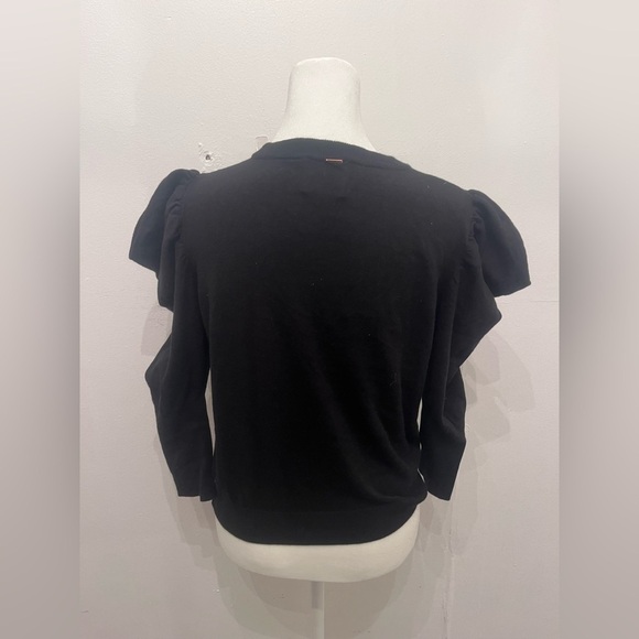 Misa Los Angeles Gabriela Sweater Cashmere Blend Black Extra Small - Picture 3 of 4